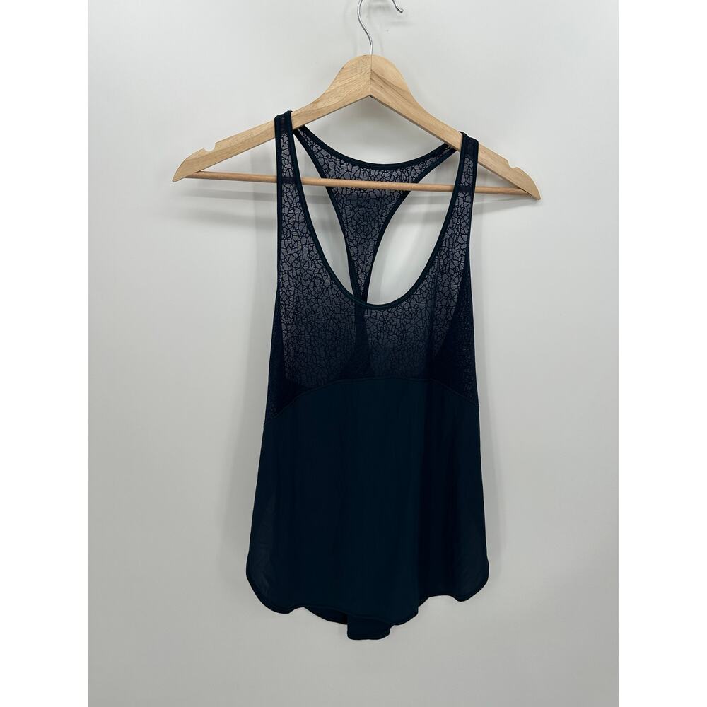 Lululemon Twist & Train Tank Women Size 6 Jaded Blue Workout Running Training